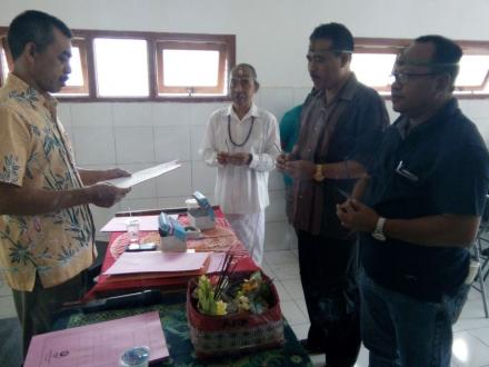 Pelantikan dan Pengambilan Sumpah Ketua KPPS Desa Titab 